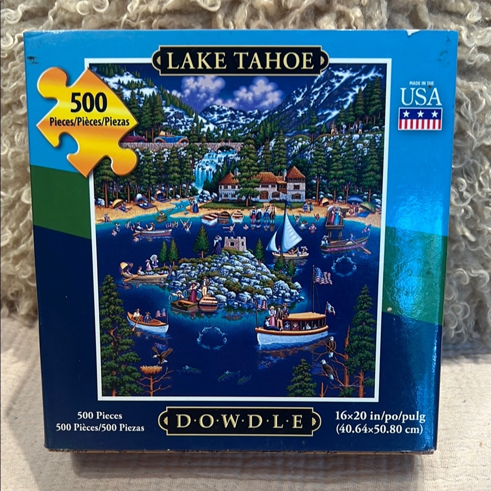 Lake Tahoe Jigsaw Puzzle by Dowdle 1000 Pieces SALE🔴3/$25!